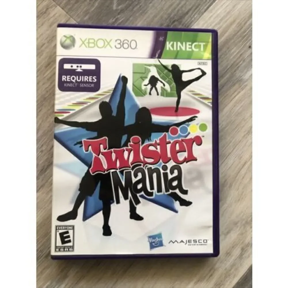 Twister Mania (Microsoft Xbox 360, 2011) With Manual.